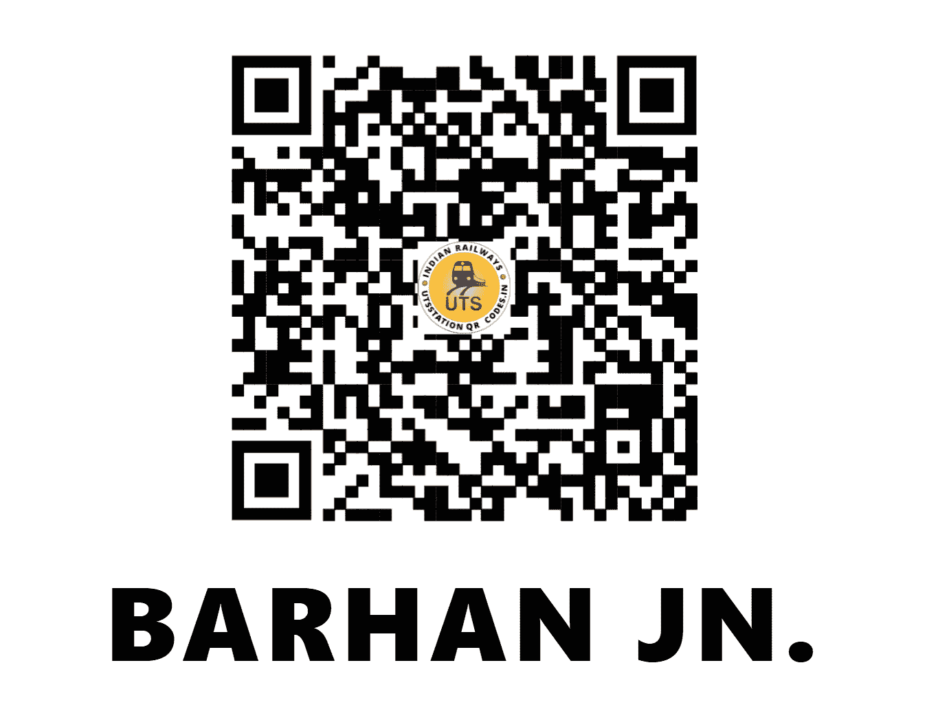 UTS QR Code for BARHAN JN. - BRN - NC (UTTAR PRADESH)